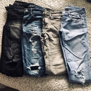 Lot of 4 Women’s American Eagle Jegging Jeans